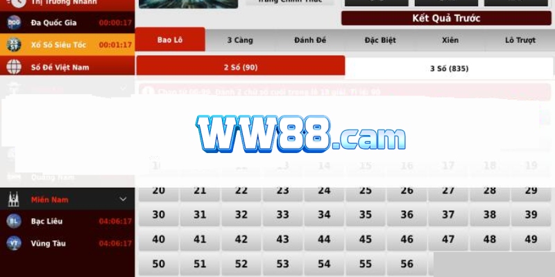 hướng dẫn Xổ Số WW88